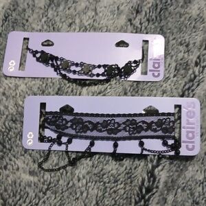 2 Black Chokers